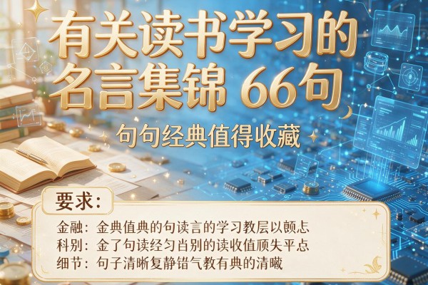 有关读书学习的名言集锦66句 句句经典值得收藏