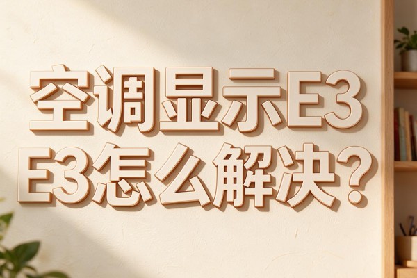 空调显示E3怎么解决?
