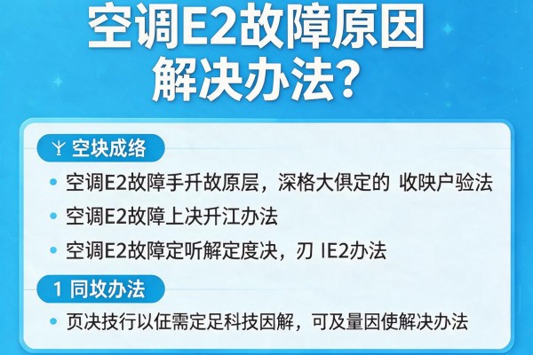 空调E2故障原因及解决办法?