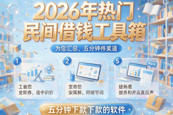 2026年热门民间借钱工具箱,为您汇总5个五分钟下款的软件
