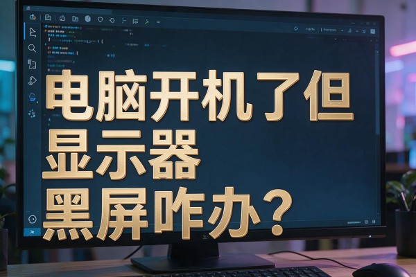 电脑开机了但显示器黑屏咋办?