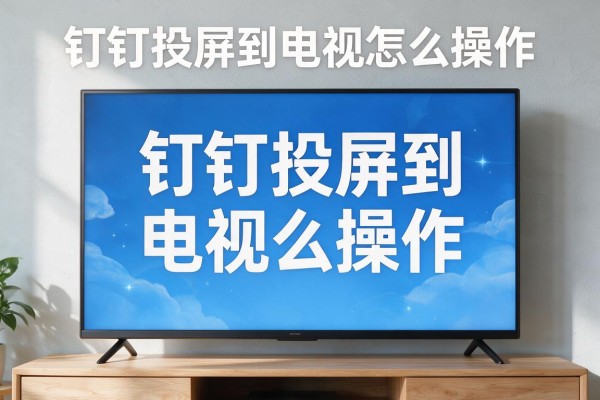 钉钉投屏到电视怎么操作