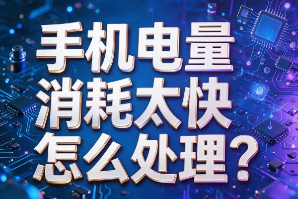 手机电量消耗太快怎么处理?