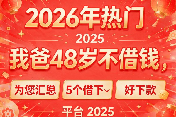 2026年热门我爸48岁不借钱,为您汇总5个好下款的平台2025