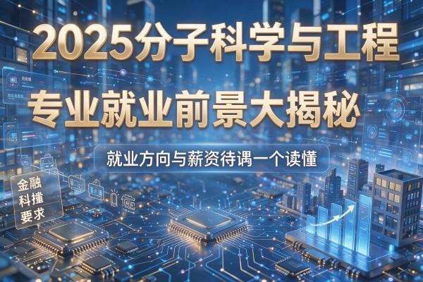 2025分子科学与工程专业就业前景大揭秘，就业方向与薪资待遇一文读懂