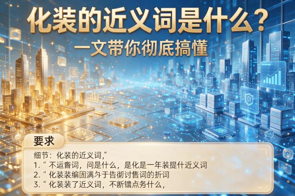 化装的近义词是什么?一文带你彻底搞懂化装的近义词