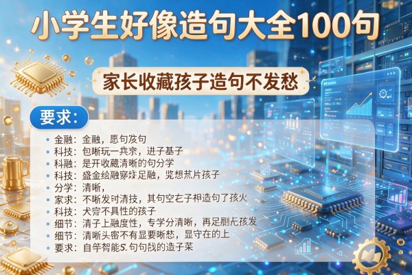 小学生好像造句大全100句 家长收藏孩子造句不发愁