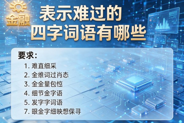 表示难过的四字词语有哪些