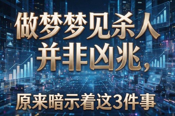 做梦梦见杀人并非凶兆,原来暗示着这3件事