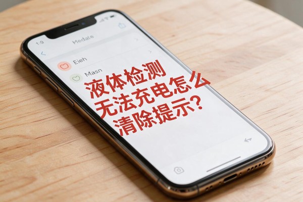 苹果手机因液体检测无法充电怎么清除提示?