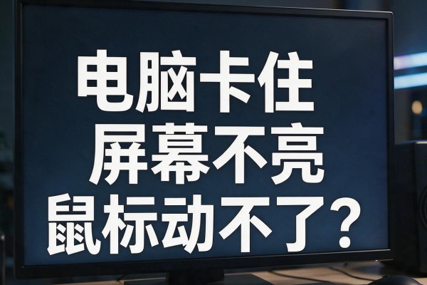 电脑卡住屏幕不亮鼠标动不了？