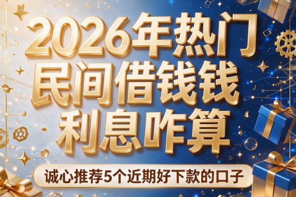 2026年热门民间借钱利息咋算,诚心推荐5个近期好下款的口子