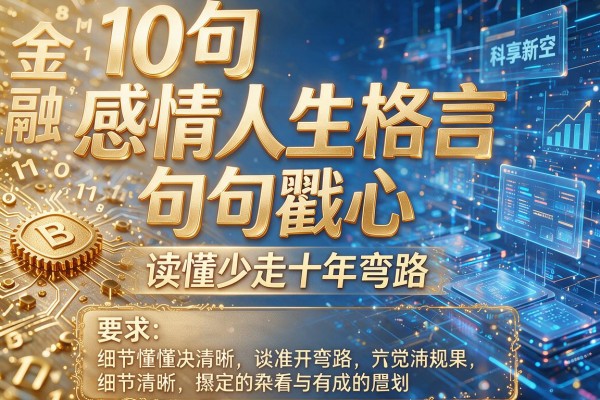 10句感情人生格言,句句戳心,读懂少走十年弯路