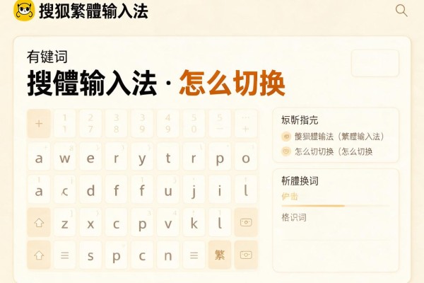 搜狗繁体输入法怎么切换