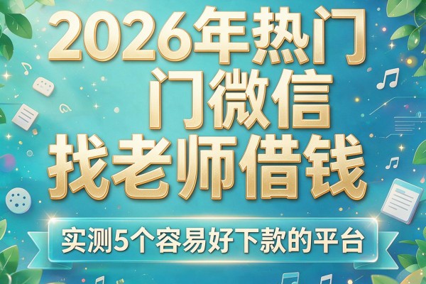 2026年热门微信找老师借钱,实测5个容易好下款的平台