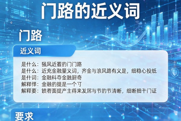 门路的近义词,门路的近义词是什么及解释