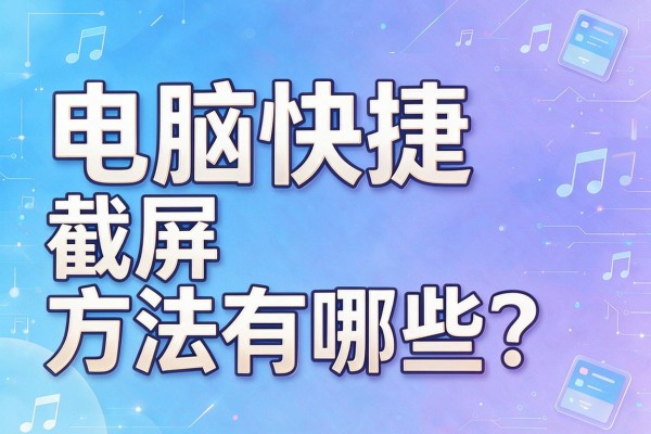 电脑快捷截屏方法有哪些？