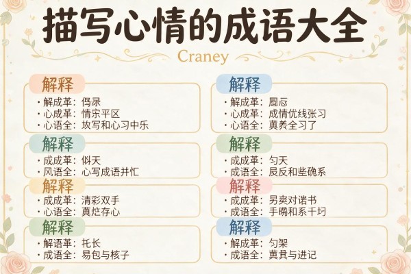 描写心情的成语大全及解释