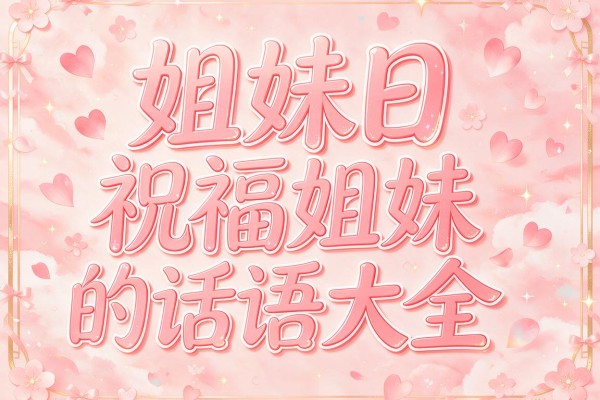 姐妹日祝福姐妹的话语大全