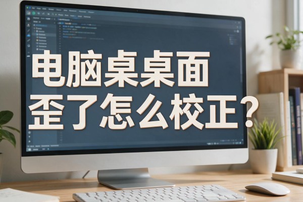 电脑桌面歪了怎么校正?