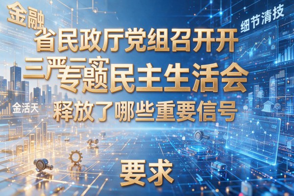 省民政厅党组召开三严三实专题民主生活会释放了哪些重要信号