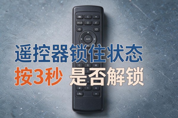 遥控器锁住状态按3秒是否解锁