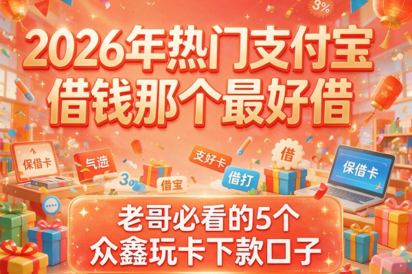 2026年热门支付宝借钱那个最好借，老哥必看的5个众鑫玩卡下款口子
