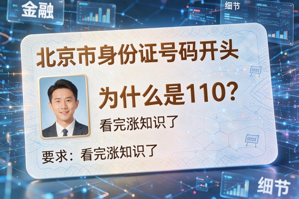 北京市身份证号码开头为什么是110?看完涨知识了