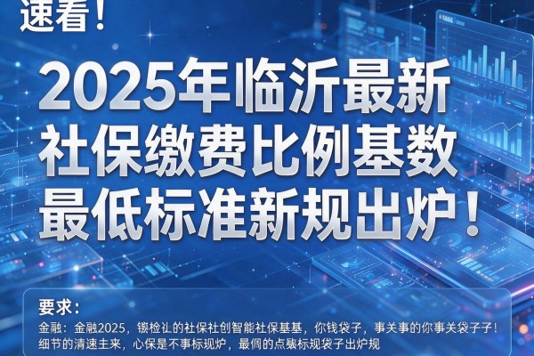 速看!2025年临沂最新社保缴费比例基数和最低标准新规出炉,事关你的钱袋子