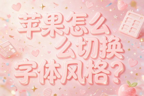 苹果怎么切换字体风格？