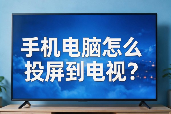手机电脑怎么投屏到电视?