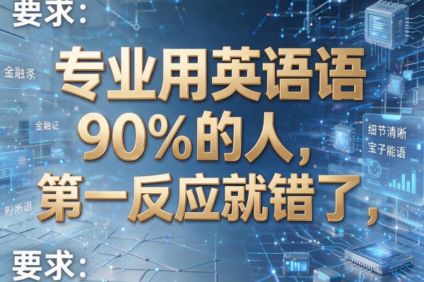 专业用英语怎么说90%的人第一反应就错了