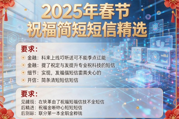 2025年春节祝福简短短信精选