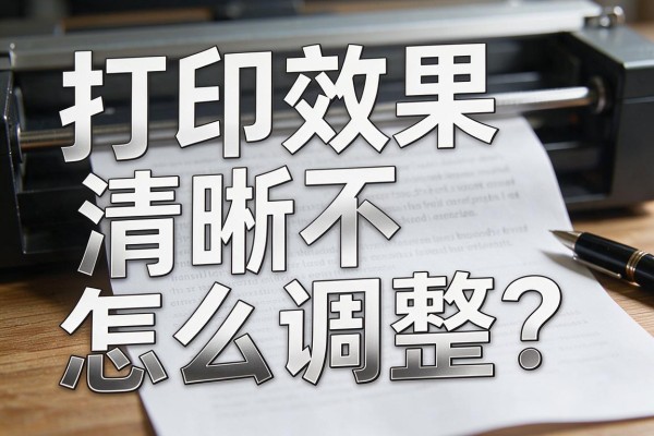 打印效果不清晰怎么调整？