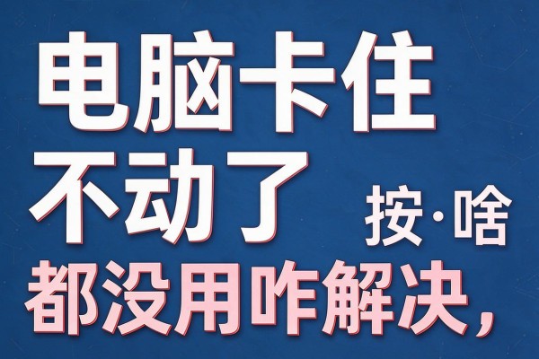 电脑卡住不动了按啥都没用咋解决