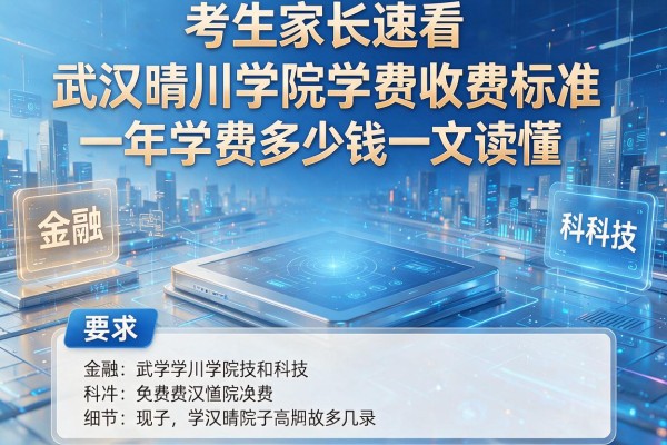 考生家长速看武汉晴川学院学费收费标准 一年学费多少钱一文读懂