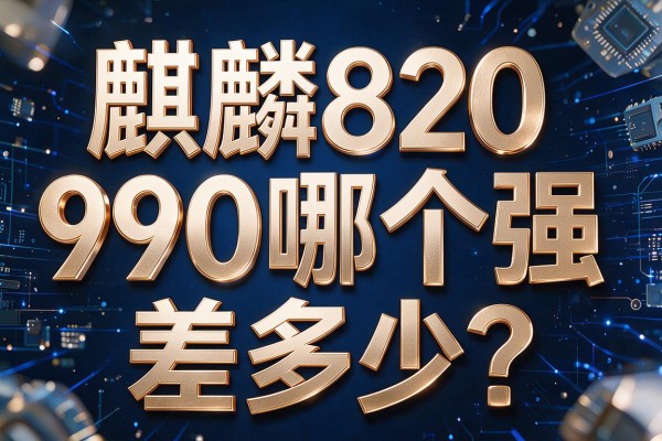 麒麟820和990哪个强?差多少?