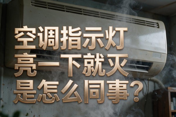 空调指示灯亮一下就灭是怎么回事?
