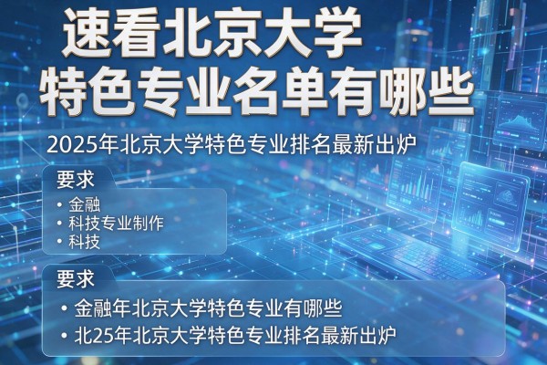 速看北京大学特色专业名单有哪些 2025年北京大学特色专业排名最新出炉