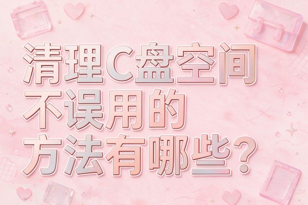 清理C盘空间不误用的方法有哪些？