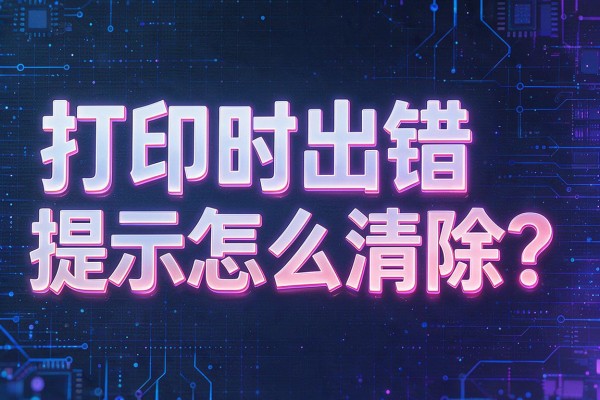 打印时出错提示怎么清除？
