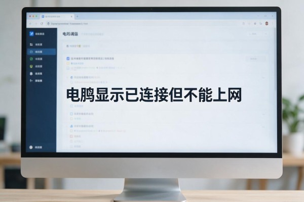 电脑显示已连接但不能上网