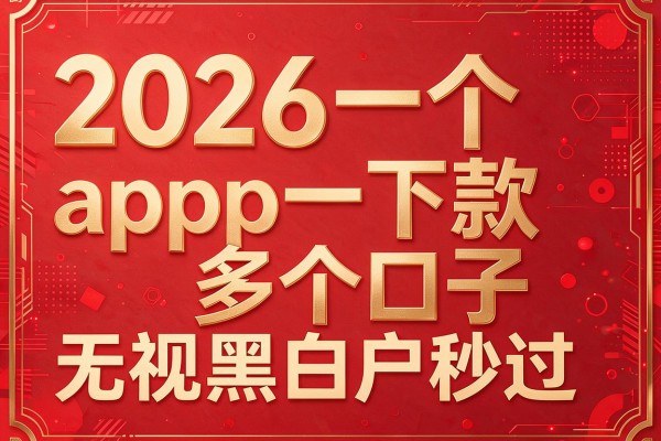 2026一个app下款多个口子,无视黑白户秒过的网贷