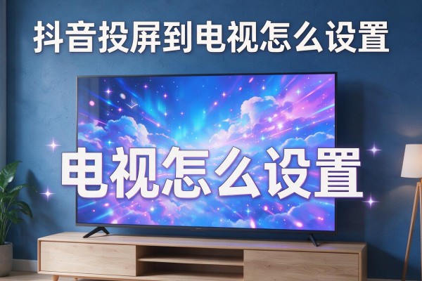 抖音投屏到电视怎么设置