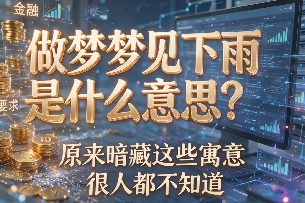 做梦梦见下雨是什么意思?原来暗藏这些寓意,很多人都不知道