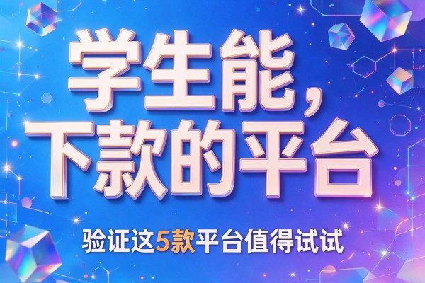 学生能下款的平台，验证这5款平台值得试试