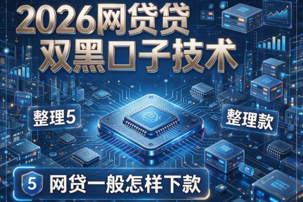 2026网贷双黑口子技术，整理5个网贷一般怎样下款