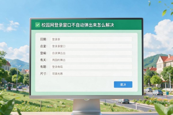 校园网登录窗口不自动弹出来怎么解决