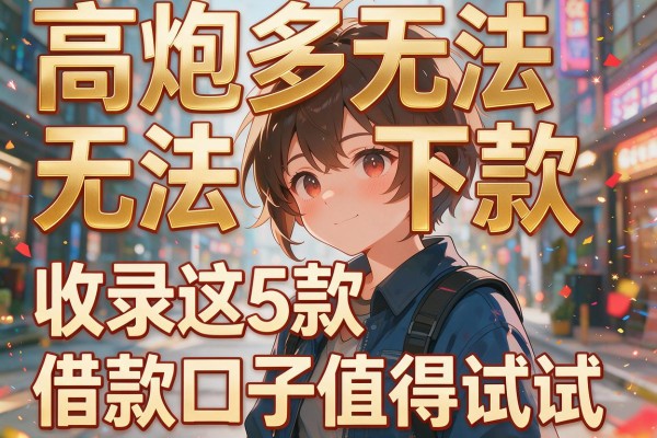 高炮多无法下款，收录这5款借款口子值得试试
