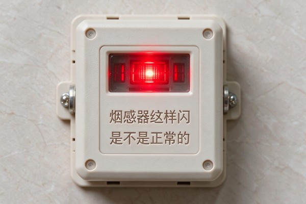 烟感器红灯这样闪是不是正常的